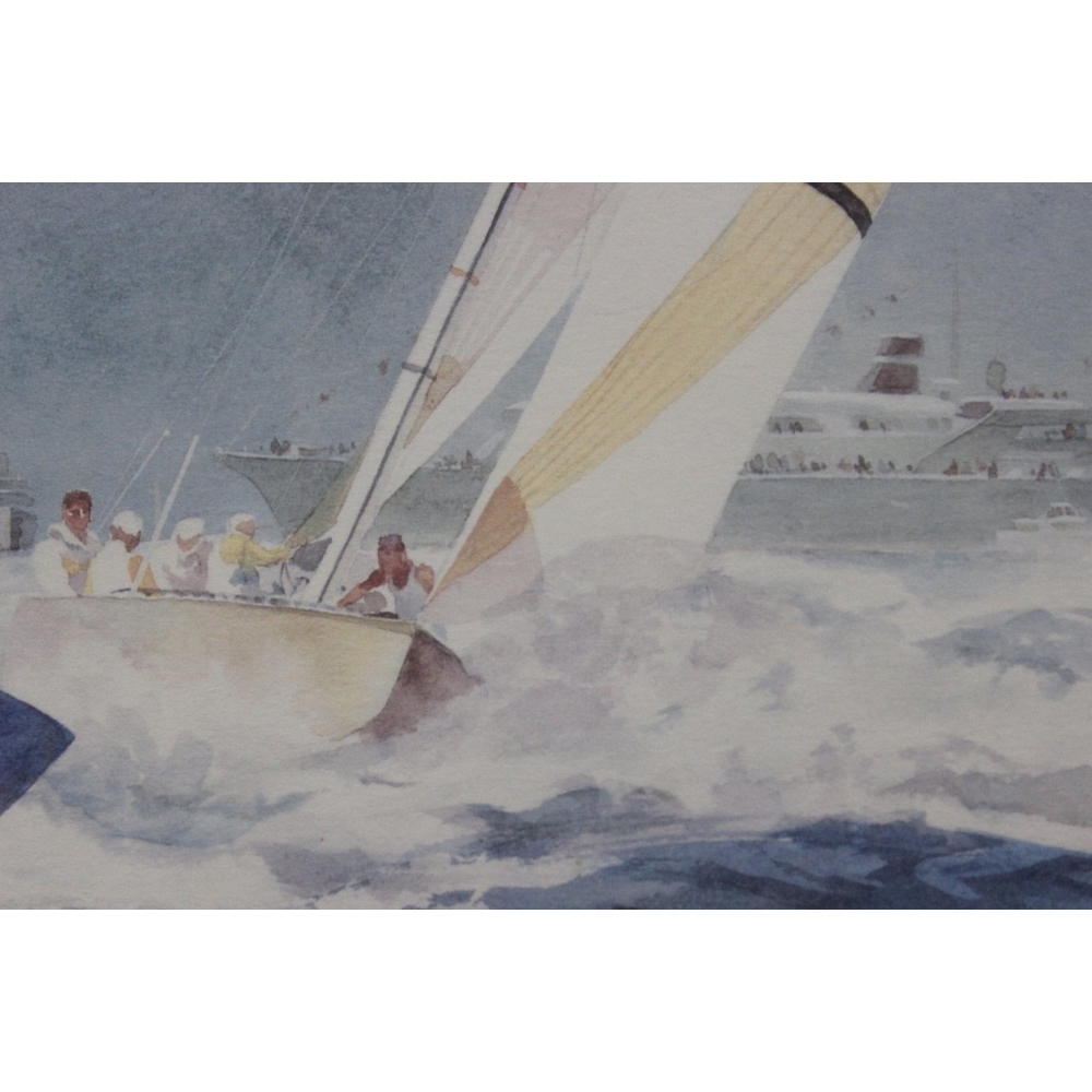 LEComing Home 1987 26th America's Cup John Gable Dennis Conner Stars And Stripes - Picture 7 of 11